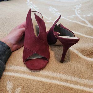 Trina Turk Laguna Red Mule Stiletto Heels